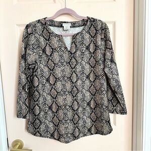 Van Heusen snake skin top